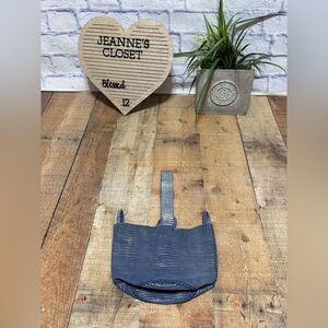 Volta Atelier navigli bag blue antique upcycled leather
